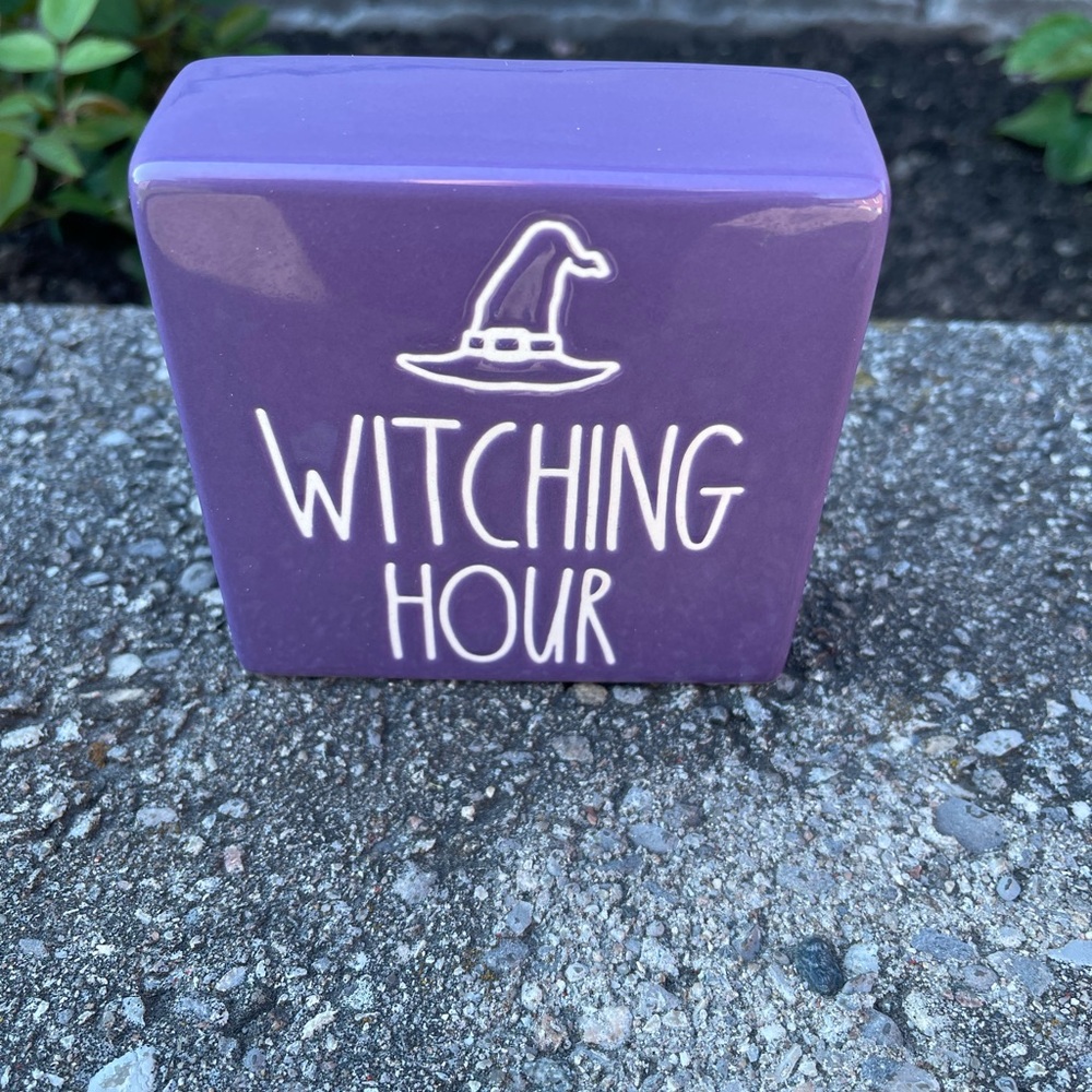 Rae Dunn Purple Witching Hour Decor